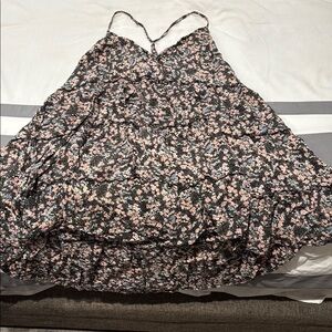 Nostalgia Floral Spaghetti Strap Dress